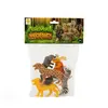 Set Figurine Animale Sălbatice de la Zoo și Junglă, Colecția Animal World, Dimensiune 13 cm, Jucării Educative din Plastic pentru Copii