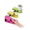 Suport Pahar cu Clemă pentru Masă, Model Clip Holder Reglabil, Compatibil Birou/Laptop, Dimensiune Universală