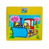 Puzzle Clasic din Lemn pentru Copii și Bebeluși, Model Buldozer și Utilaje de Șantier, Joc Educativ de Potrivire