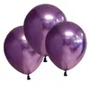 Set 10 Baloane din Latex Rotunde, Culoare Mov Metalizat Premium, Accesorii pentru Decor Petreceri și Aniversări