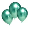 Set 10 Baloane din Latex Rotunde, Culoare Verde Metalizat Premium, Accesorii pentru Decor Petreceri și Aniversări