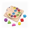 Jucărie Educativă din Lemn tip Montessori, Model Buburuza, cu Pescuit Magnetic și Forme Geometrice
