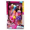 Set Păpuși Mami și Fiică cu Accesorii Landou și Baloane, Model Diana