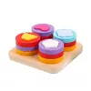 Jucărie Montessori din Lemn pentru Copii, Sortator cu Forme Geometrice și Culori
