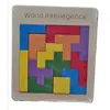 Joc Educativ din Lemn tip Montessori, Puzzle Tetris Colorat pentru Logică și Gândire Strategică