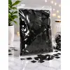 Confeti Glitter Negru Metalizat din PET, Formă Dreptunghiulară, Dimensiune 5x2 cm