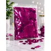 Confeti Glitter Roz Metalizat din PET, Formă Dreptunghiulară, Dimensiune 5x2 cm