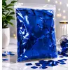 Confeti Glitter Albastru Metalizat din PET, Formă Dreptunghiulară, Dimensiune 5x2 cm