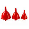 Set 3 Pâlnii Universale din Plastic Rezistent, Dimensiuni Diverse, Roșu
