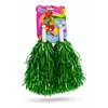 Set 2 Pompoane Majorete, Verde Metalizat, cu Mâner de Plastic, Accesorii Petrecere și Sport