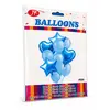Set Complet cu Baloane din Folie și Latex, 11 Baloane, Albastru