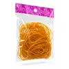 Set 60 Benzi Elastice din Cauciuc Natural, Galben-Portocaliu, 10 cm