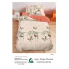 Lenjerie de Pat Single din Finet Super Design Pucioasa, 4 Piese, Cearceaf de Pat cu Elastic 140 x 200 cm, Model S-30