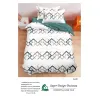 Lenjerie de Pat Single din Finet Super Design Pucioasa, 4 Piese, Cearceaf de Pat cu Elastic 140 x 200 cm, Model S-20