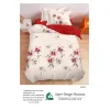 Lenjerie de Pat Single din Finet Super Design Pucioasa, 4 Piese, Cearceaf de Pat cu Elastic 140 x 200 cm, Model S-23