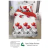 Lenjerie de Pat Single din Finet Super Design Pucioasa, 4 Piese, Cearceaf de Pat cu Elastic 140 x 200 cm, Model S-10