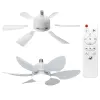 Ventilator de tavan inteligent cu lumină LED și telecomandă, E27, 52 cm