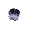 Doză de Aparat Inseriabilă Tip Făgure pentru Montaj Încastrat, Ø75 mm, 41 mm Adâncime, Negru