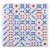 Set de 109 Zaruri Albe cu Puncte Colorate pentru Jocuri