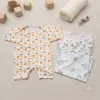 Set 4 Mărimi Salopetă Copii din Bumbac Imprimat Mărimi 22-24