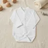 Set 4 Mărimi Body Bebe din Bumbac Alb Mărimi 22-24