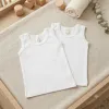 Set 4 Mărimi Maieu Alb Copii din Bumbac 100% Mărimi 34-40