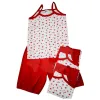 Set 5 Pijamale Damă cu Maiou și Pantaloni Scurți, Bumbac 100%, Mărimi 46-54