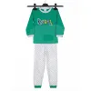 Set 4 Mărimi Pijama Copii Verde din Bumbac 100% Mărimi 22-24
