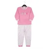 Set 4 Mărimi Pijama Copii Roz din Bumbac 100% Mărimi 34-40