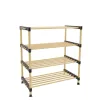 Raft Modular din Lemn cu 4 Etajere, 56x28x62.5 cm