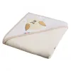 En-gros Prosop cu glugă crem, 80 × 80 cm, bumbac 100%, pentru bebeluși - vânzare en-gros pentru revânzare