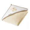 En-gros Prosop cu glugă Crem/Urs, 100 × 100 cm, bumbac 100% - vânzare en-gros pentru revânzare