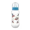Biberon cu gât îngust, 250 ml, tetină din silicon, 0 luni+, A0105