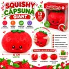 Squishy Căpșună Giant 13 cm, Jucărie Antistres Moale și Pufoasă, Soft & Stretchy, Ambalaj Individual