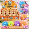 Jucărie Squishy Dumpling Ursuleț cu Bile și Sclipici, Moale și Antistres, 5,5 cm