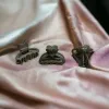 En-gros Set Clești de Păr din silicon cu Design Inimă, Finisaj Mat, Set de 12 Bucăți - vânzare en-gros pentru revânzare