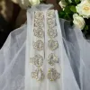 En-gros Set Cleștișori din Metal cu Pietre Transparente Irizate pentru Păr, Set de 12 Bucăți - vânzare en-gros pentru revânzare