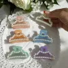 En-gros Clești de păr cu perlute cod D177 set 12 bucăți - design fashion color pastel - vânzare en-gros pentru revânzare