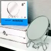 Oglinda cosmetica foarte mare cu suport metalic 20 cm model dublu față rotativa 8