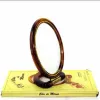 En-gros Oglinda cosmetica ovala maro mica cu suport 11×8 cm model clasic cu doua fete - vânzare en-gros pentru revânzare