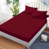 En-gros Lenjerie de pat finet visiniu cu elastic 150×200 set 3 piese vișiniu închis (cod H812) - vânzare en-gros pentru revânzare