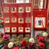 Mărțișor broșă 24 set în cutii roșii cu fereastră, modele mixte, cadou 1 Martie