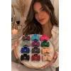 Set 12 clești de păr fundă siliconati