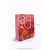 Pungă cadou mică 23x17x8 model floral roz - design elegant