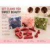 En-gros Set clame păr Sweet Beauty BX-4455 cu 8 accesorii colorate - vânzare en-gros pentru revânzare