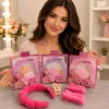 Set beauty pentru îngrijire cu cordeluta, clește păr si bandane pufoase