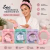 Set Spa pentru Îngrijire Facială cu Bentită și Manșete Pufoase