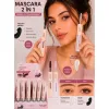 Rimel 2 in 1 negru si gel transparent pentru gene si sprâncene Ushas UMA007