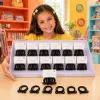 Set 24 Elastice de Păr Negre