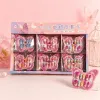 Set 24 Unghii False Autoadezive cu Decorațiuni 3D